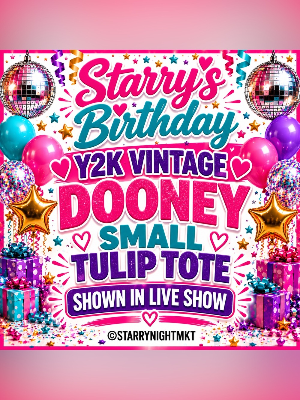 LIVE SHOW SALE: DOONEY & BOURKE Vintage Y2K Signature Small Tulip Tassel Tote 🩵👜